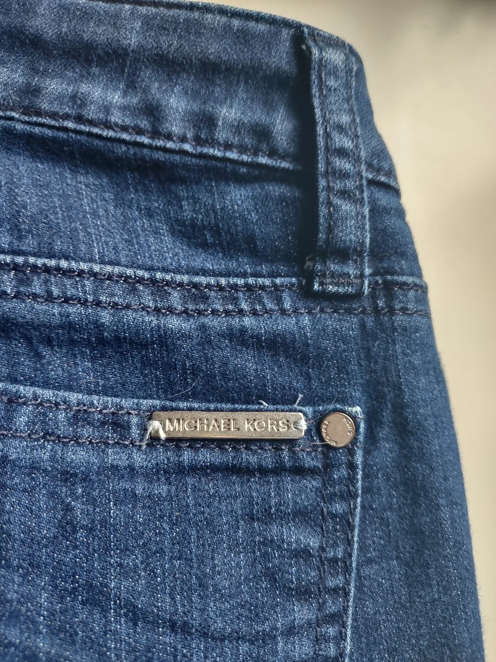 Michael Kors Dark Denim Bootcut Flare Jeans, Size 6